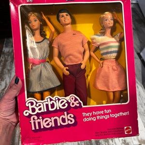 1982 Vintage Mattel Barbie & Friends Set P.J. Ken Barbie #4431 NRFB RARE Htf New